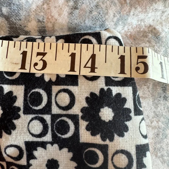 Altar'd State Flare Pants Size Large Groovy Funky Mod Black White Hippie Retro - Picture 11 of 14